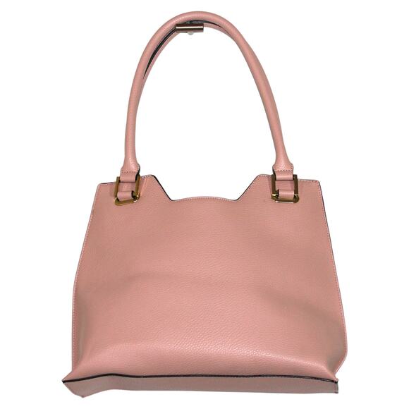 Calvin Klein Pink Leather Tote Bag with Key Chain - Picture 5 of 5